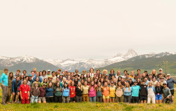 Group Staff Photo in front of the Tetons