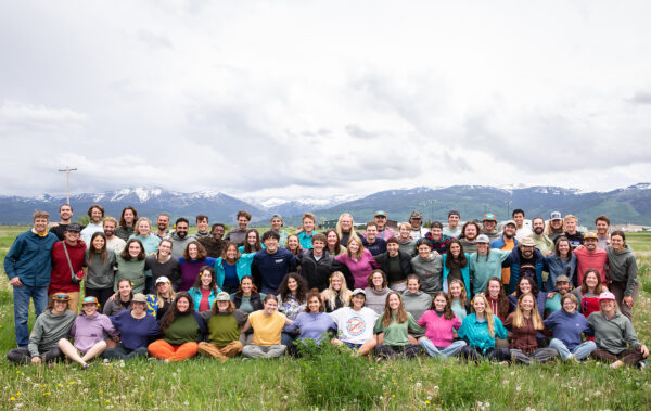 Group Staff Photo in front of the Tetons